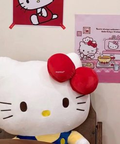 Gấu bông hello kitty nơ đỏ